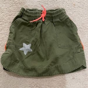 Army green skirt